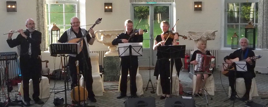 Angels of the North checking sound at a wedding